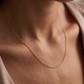 Minimalist Chain Necklace for Women | Gold Plated Everyday Necklace