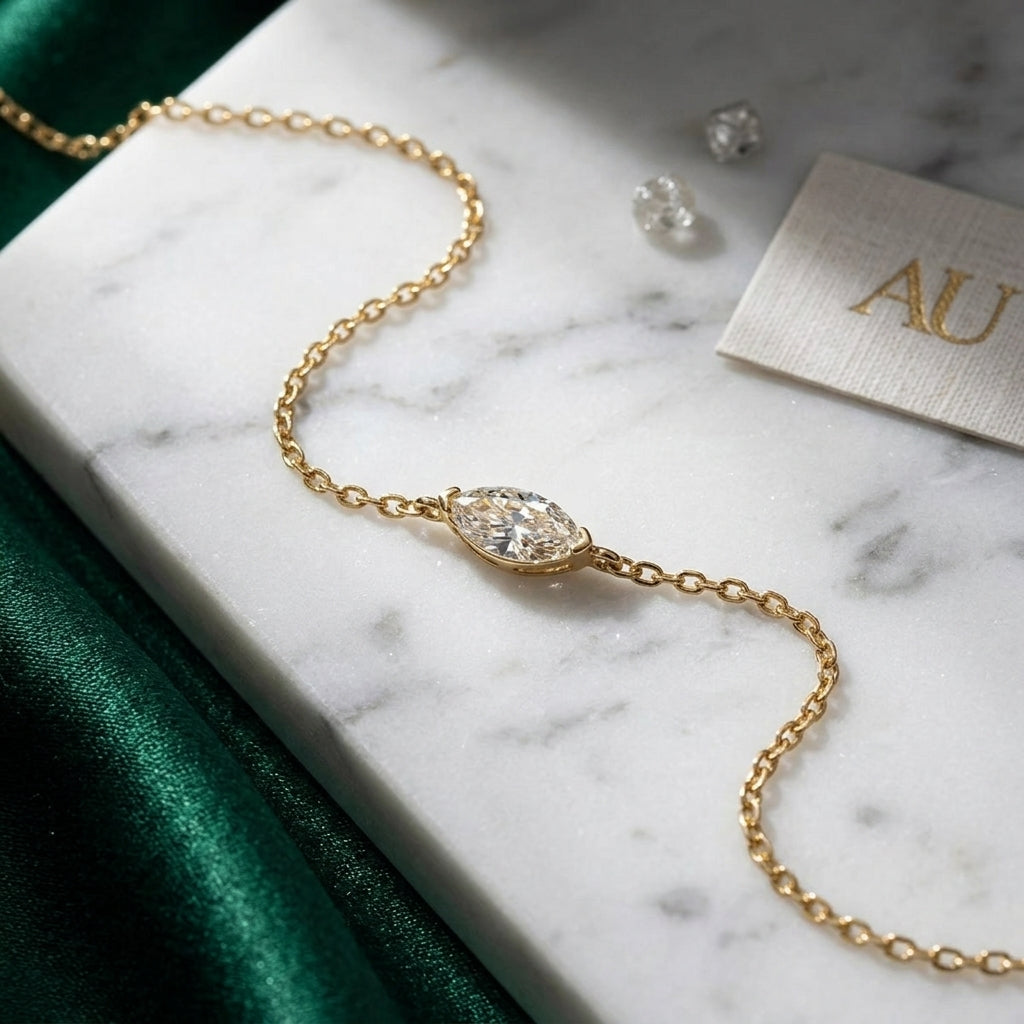 925 sterling silver gold plated zircon bracelet