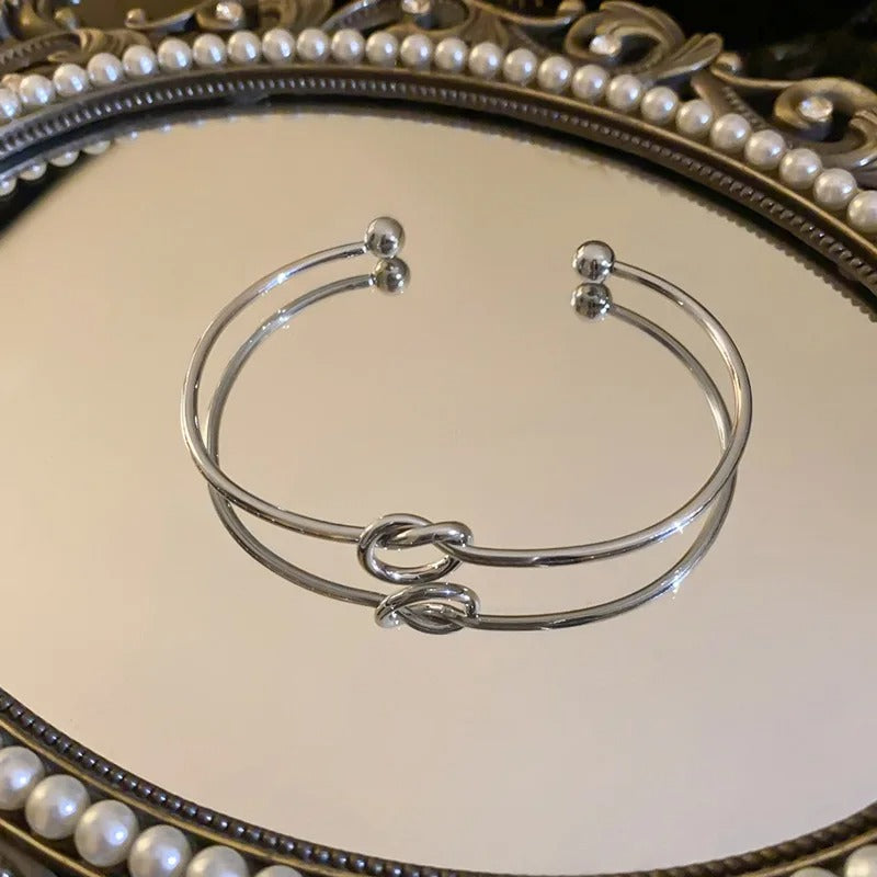 Velmeera women's twist cuff bracelet in a premium jewelry gift box